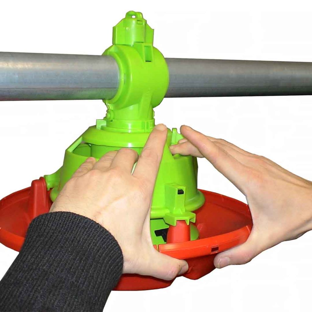 Fermeture de l’assiette en un clack