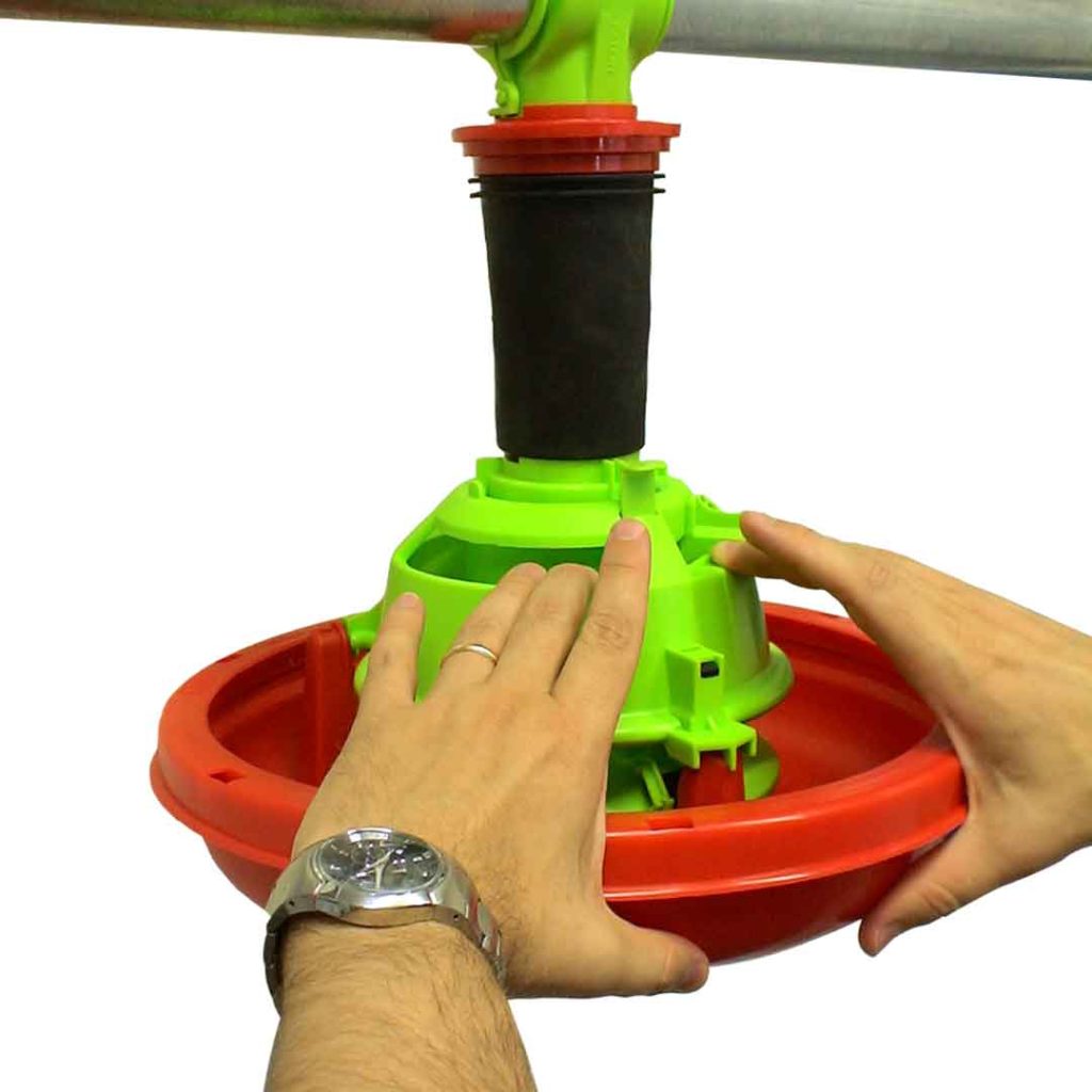 Chiusura piatto con un clack