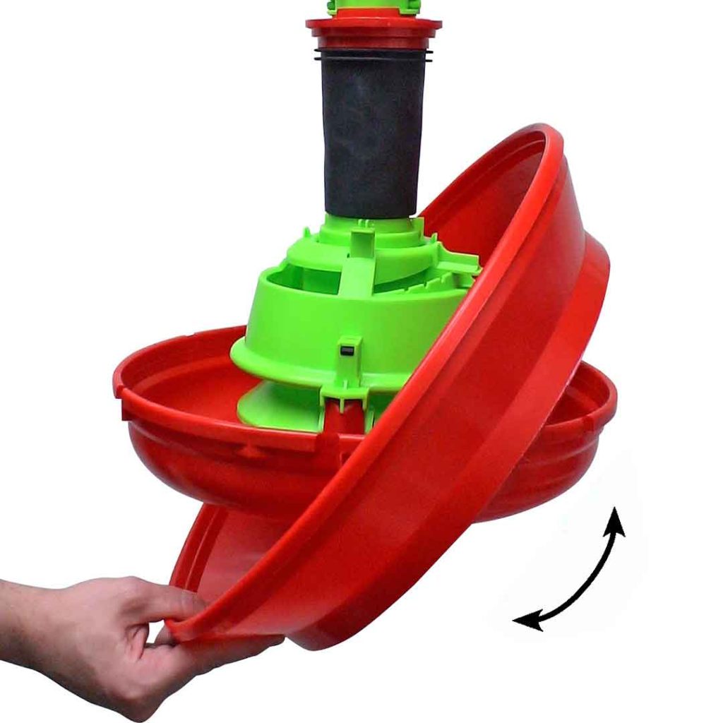 Montaggio anello antispreco - seconda fase