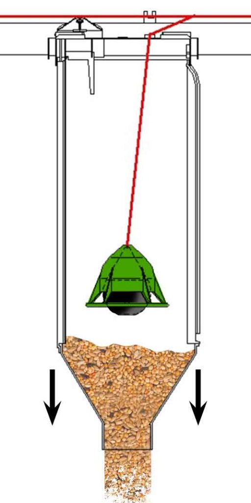 Complete feed discharge