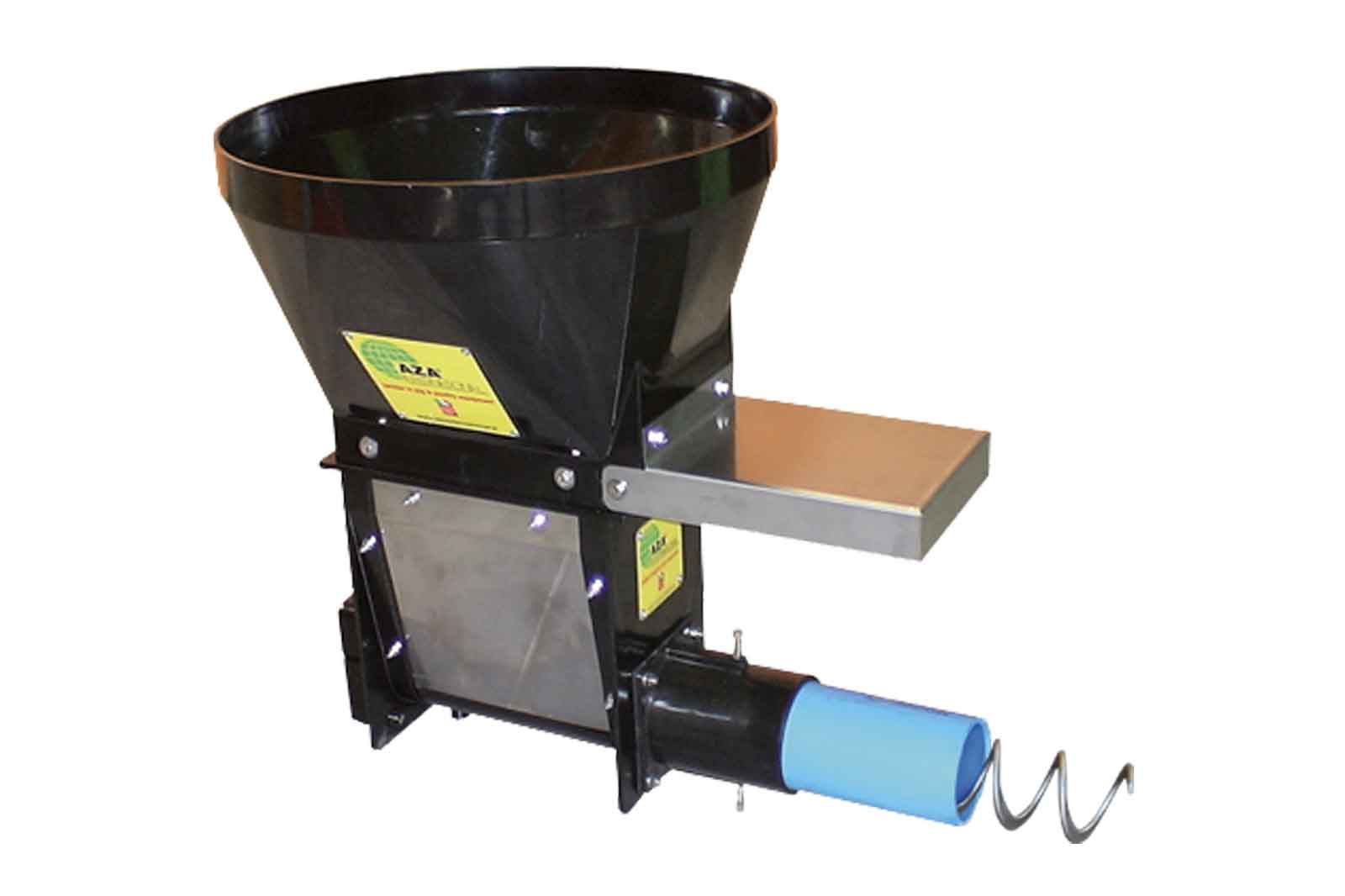 Loading hopper with one-way silo connection