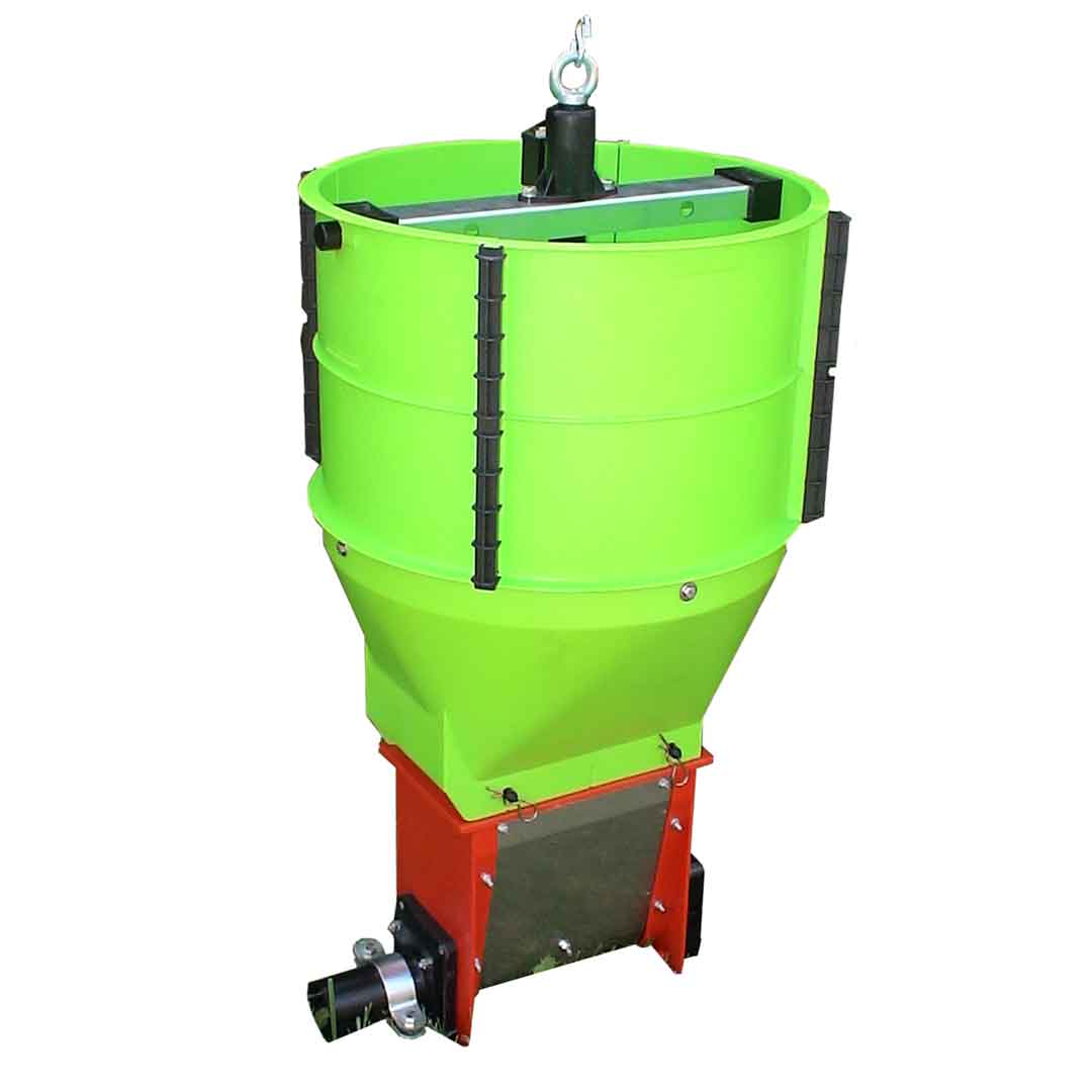 Tramoggia di carico con telaio in acciaio inox